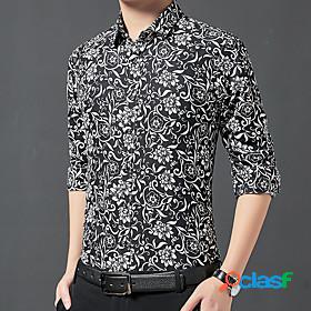 Men's Shirt Printing Collar Medium Spring, Fall, Winter,