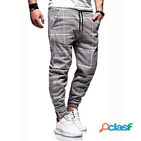 Mens Simple Jogger Pants Chinos Pants Letter Mid Waist 1 S M