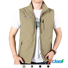 Mens Sleeveless Fishing Vest Hiking Vest Vest / Gilet Top