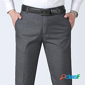 Men's Stylish Fashion Pocket Dress Pants Business Full