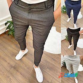 Mens Stylish Streetwear Classic Pocket Pants Chinos Full