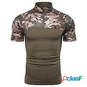Mens T shirt Shirt Camo / Camouflage Other Prints Standing