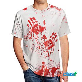 Mens T shirt Shirt Graphic 3D 3D Print Round Neck Casual