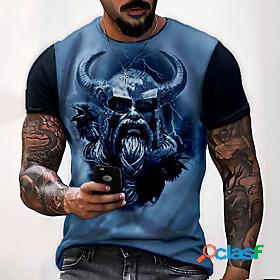 Mens Tee T shirt Graphic Prints Monster 3D Print Round Neck