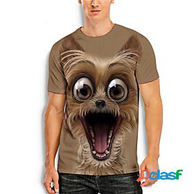 Mens Tee T shirt Shirt Graphic Prints Animal 3D Print Round
