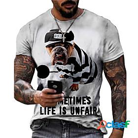 Mens Unisex T shirt Dog Graphic Prints Animal 3D Print Crew