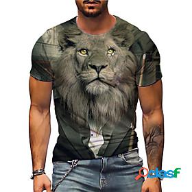 Men's Unisex T shirt Graphic Prints Lion Animal 3D Print