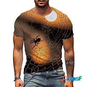 Mens Unisex T shirt Graphic Prints Spider 3D Print Crew Neck