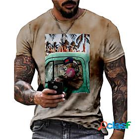 Men's Unisex T shirt Graphic Prints Tiger Animal 3D Print
