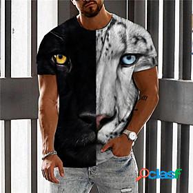 Mens Unisex T shirt Leopard Graphic Prints Animal 3D Print