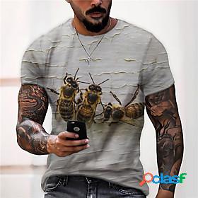 Mens Unisex Tee T shirt Shirt Graphic Prints Bee 3D Print