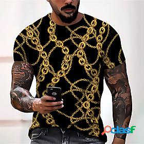 Mens Unisex Tee T shirt Shirt Graphic Prints Chains Print 3D