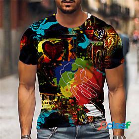 Mens Unisex Tee T shirt Shirt Graphic Prints Hand 3D Print