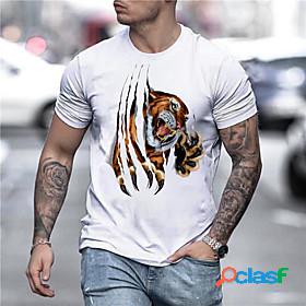Men's Unisex Tee T shirt Shirt Graphic Prints Tiger 3D Print