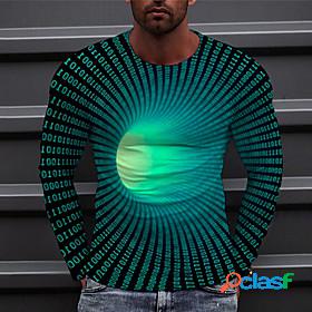 Mens Unisex Tee T shirt Shirt Optical Illusion Graphic