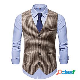 Mens Vest Fall Winter Daily Regular Coat Breathable Regular