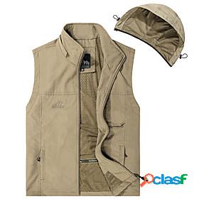 Mens Vest Gilet Fall Spring Daily Going out Outdoor Regular