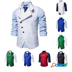 Mens Vest Gilet Fall Street Business Daily Regular Coat