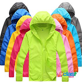 Mens Womens Rain Jacket Hiking Skin Jacket Hiking