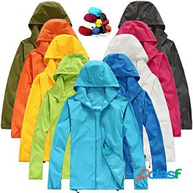 Mens Womens Waterproof Hiking Jacket Hiking Skin Jacket