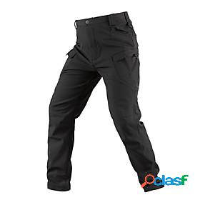 Mens Work Pants Tactical Pants Fleece Lined Pants Solid