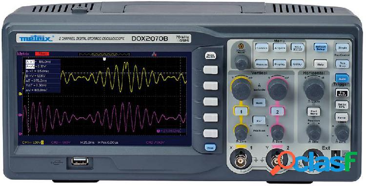 Metrix DOX2070B Oscilloscopio digitale 70 MHz 2 canali 50