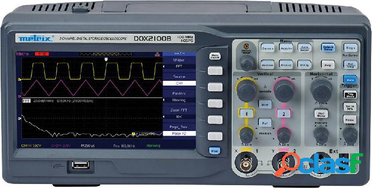 Metrix DOX2100B Oscilloscopio digitale 100 MHz 2 canali 50