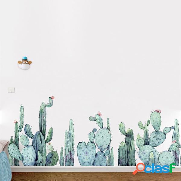 Miico 2PCS Cartoon Adesivi murali Piante di cactus Stampa