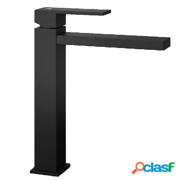 Miscelatore lavabo Alto monocomando Nero Square Carbon con