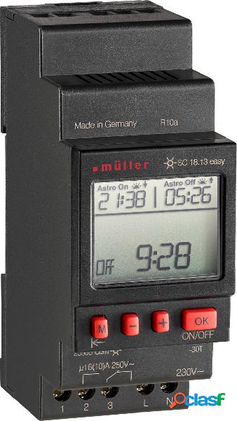Müller SC 18.13 easy 230V 50-60Hz Timer per guida DIN