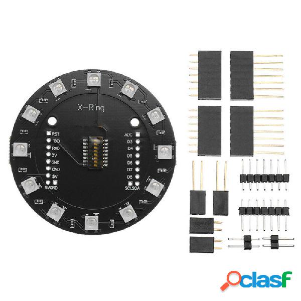 Modulo LED 3Pcs X-Ring RGB WS2812b per LED RGB integrato 12