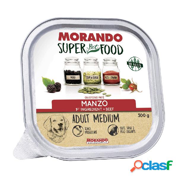 Morando Superpetfood Dog Adult Medium paté con Manzo 300 gr