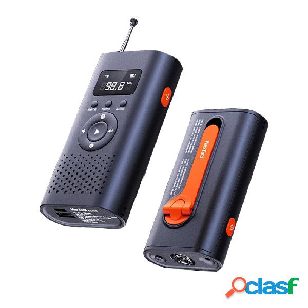 NEXTOOL Stazione di alimentazione manuale 6 in 1 AM FM Radio