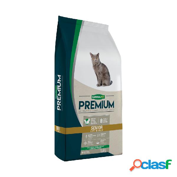 Naturalpet Premium Cat Senior con Manzo 1,5 Kg