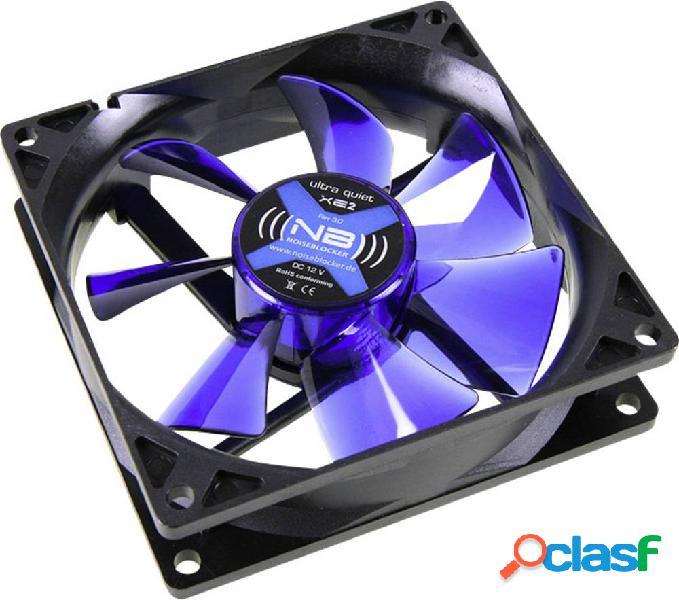 NoiseBlocker BlackSilent XE2 Ventola per PC case Nero, Blu