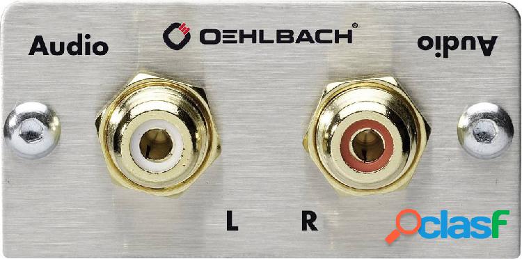Oehlbach PRO IN RCA Stereo (R/L) Inserto multimedia con