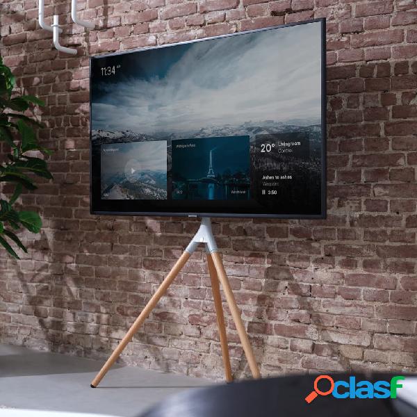 One For All Treppiede per TV 81-165cm 32"-65" Marrone Chiaro