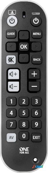 One For All Zapper+ URC6820 Universale Telecomando Nero,