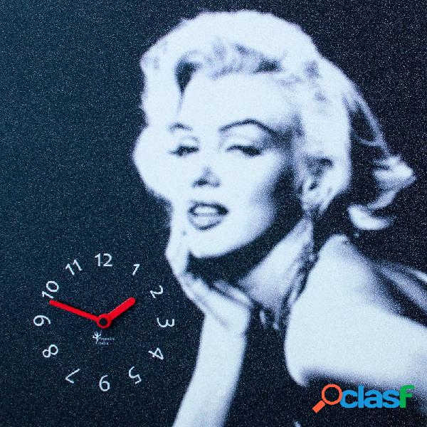 Orologio da parete Marilyn stampa su MDF 48x48