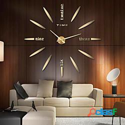 Orologio da parete moderno fai da te in metallo per la