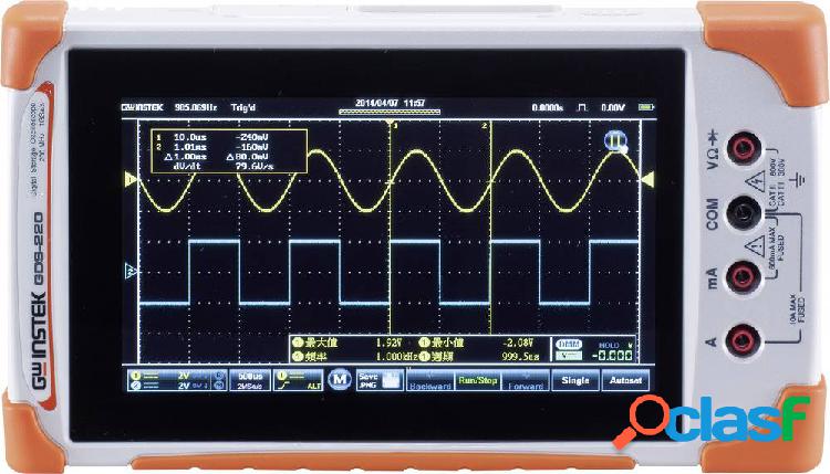 Oscilloscopio portatile GW Instek GDS-207 70 MHz 2 canali 1