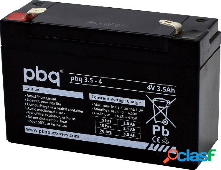 PBQ PB-4-3,5 1694710 Batteria al piombo 4 V 3.5 Ah