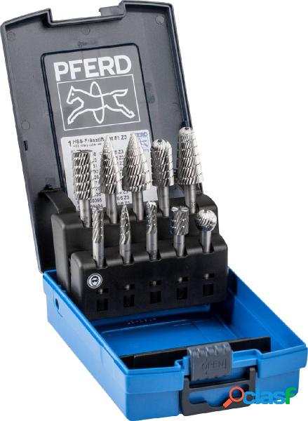 PFERD 22900813 Set di frese HSS Diametro albero 6 mm