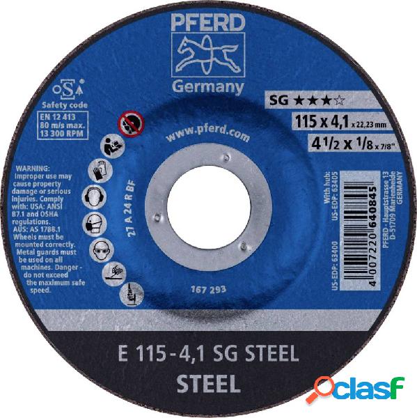 PFERD 62211436 E 115-4,1 SG STEEL Disco di sgrossatura con