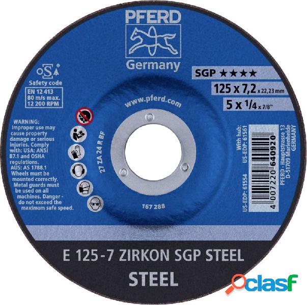PFERD 62212737 E 125-7 ZIRKON SGP STEEL Disco di sgrossatura