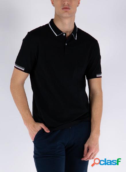 POLO PIQUET BORDO A CONTRASTO