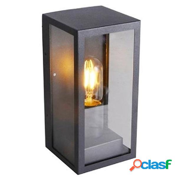 PORTA LAMPADA ESTERNO VETRO VT8517 GRIGIO MATTO E27 IP44