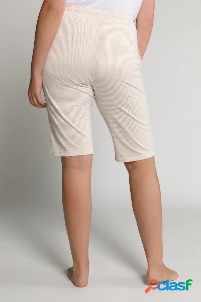 Pantaloncini del pigiama in cotone biologico a righe con