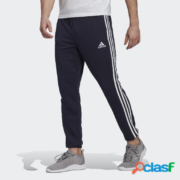 Pantaloni Essentials French Terry Tapered 3-Stripes