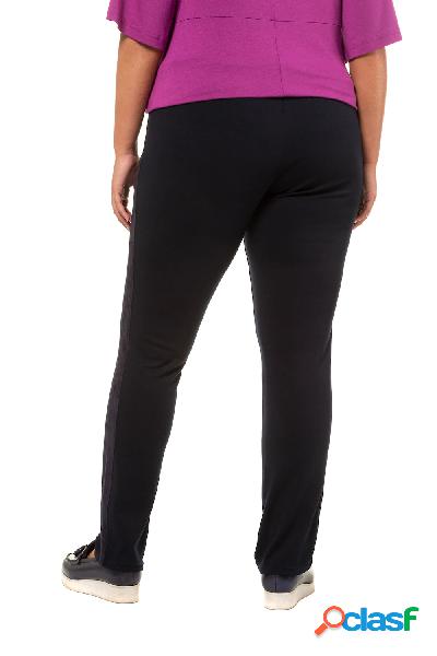 Pantaloni Sienna, galloni, jersey punto di Roma, Donna, Blu,